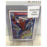 Venom gold metal card Spiderman
