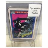 Spiderman gold metal card