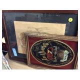 Jack Daniels bar mirror 10 x 13 inch framed