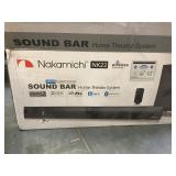Nakamichi 480W surround sound bar and subwoofer