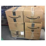 Cart of unsorted Amazon store returns