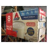 3 Atkins Protein shake boxes, see photos for