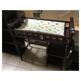 Wood baby changing table
