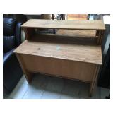 Desk w/hutch, approx 4 ft long