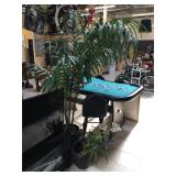 Pair of prop plants one w/metal pot