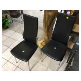 Pair of black chairs