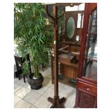 Wood coat hanger, missing one arm