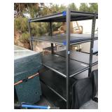 Metal shelf - approx. 6 ft tall