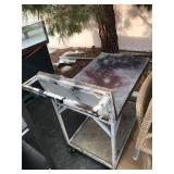 Rolling metal cart - needs new top