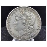 1878 S Silver Morgan dollar