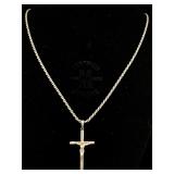Sterling necklace with cross