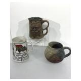 Pottery cups and more.