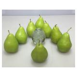 Glass paperweight and more.