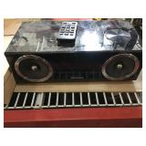 Samsung Soundbar with remote, powers on, has