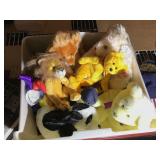 Plastic Bin of Assorted Beanie Babies