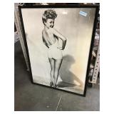 Marilyn Monroe framed print 42in tall