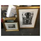 Assorted framed art