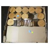 Assorted Glass Jars with lids. New