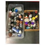 Assorted Spray paint and more