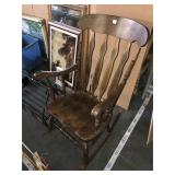 Wood rocking chair