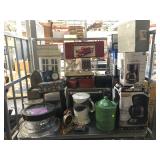 Rack of house hold items