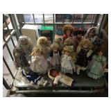 Rack of dolls and more