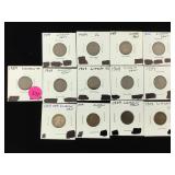 1909 Wheat pennies lot of 13 cased