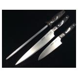 WOLF 9"Chefs and 5.5"Knife with Steel $$$ NEW