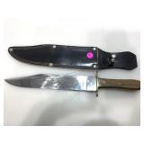 Crocodile knife with sheath.