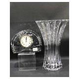 Lenox vase and Mikasa clock. In original boxes.