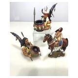 Collectible figures wih COAs.