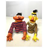 Sesame street Bert and Ernie hand puppets.