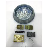 Belt buckles and more.