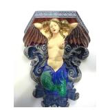 Painted Floating shelf or corner decor 10x9in.