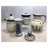 Pottery made in Poland.