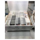 Unsorted mixed sports cards with stars & rookies