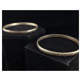 Two sterling bracelets 34.6 g
