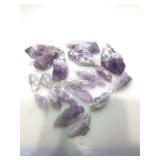 Collection of lavender quartz stones.