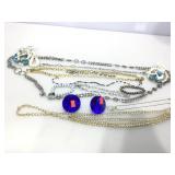 Assorted chains, bracelets and more.