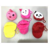New Bewaltz fashion zippered plush coin purses.