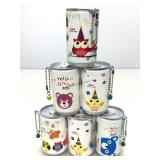 6 new novelty reusable cans with sanitizing