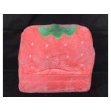 Tablet/phone pillow holder. Strawberry.