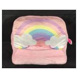 Tablet/phone pillow holder. Rainbow.