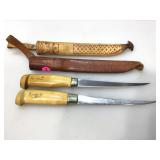 2 J.Marttini Knives with sheaths
