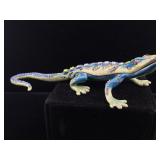 Jeweled lizard trinket casket NEW IN BOX