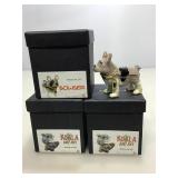 Assorted Art form trinket boxes. Koalas and
