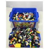 Lego bin with contents.