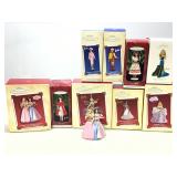 Collection of Barbie keepsake hallmark ornaments