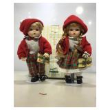 Connoisseur collection dolls in box.