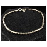 Sterling bracelet. 8 in